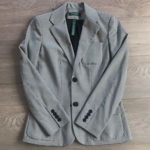 ralph lauren houndstooth blazer